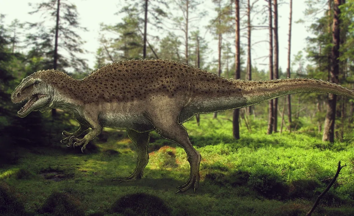 Ilustración paleontológica de Veterupristisaurus