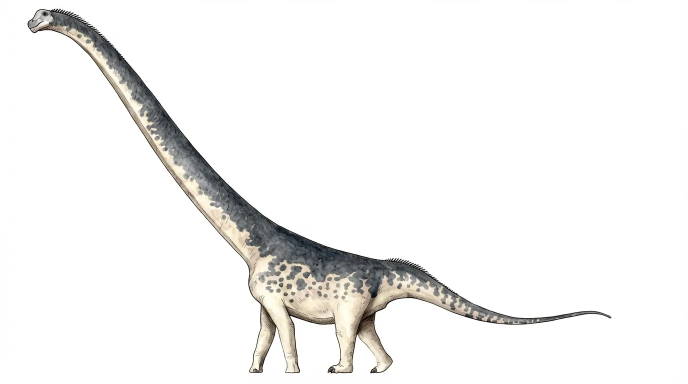 Ilustración paleontológica de Wamweracaudia