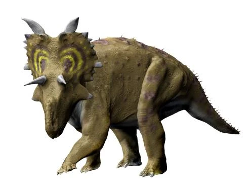 Ilustración paleontológica de Xenoceratops