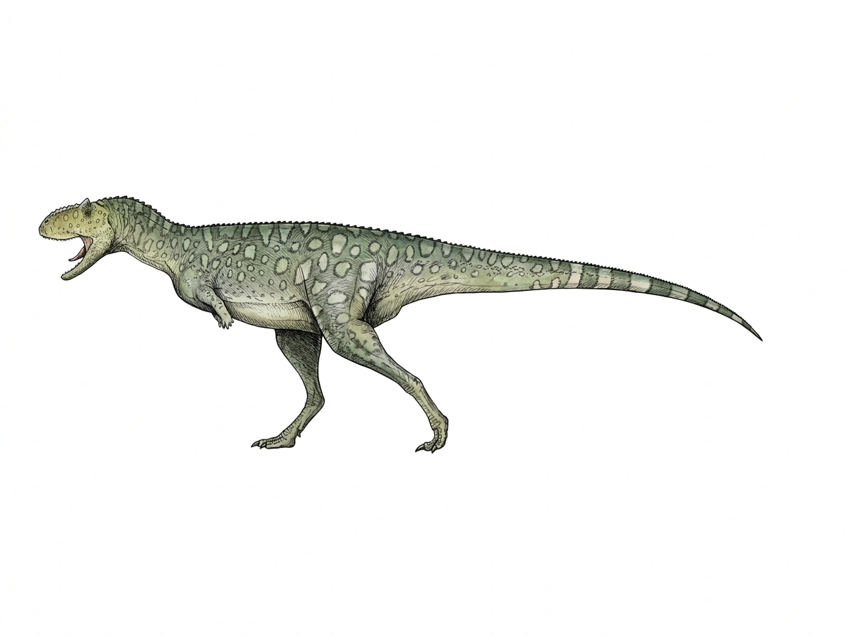 Ilustración paleontológica de Xenotarsosaurus