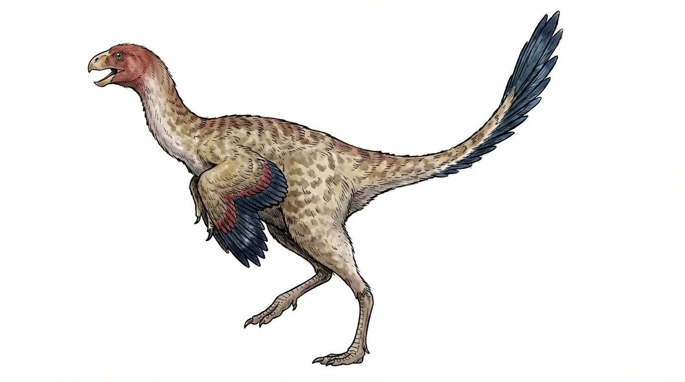 Ilustración paleontológica de Xingtianosaurus
