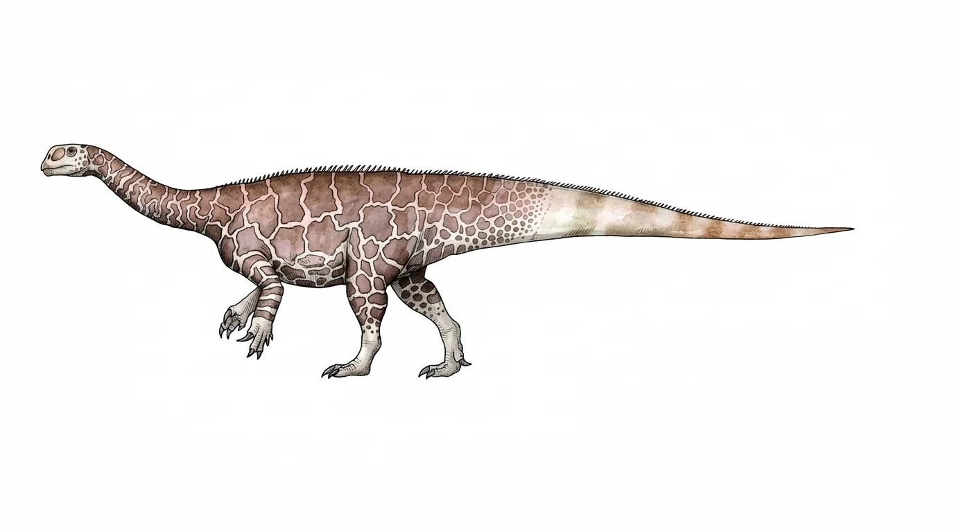 Ilustración paleontológica de Yimenosaurus
