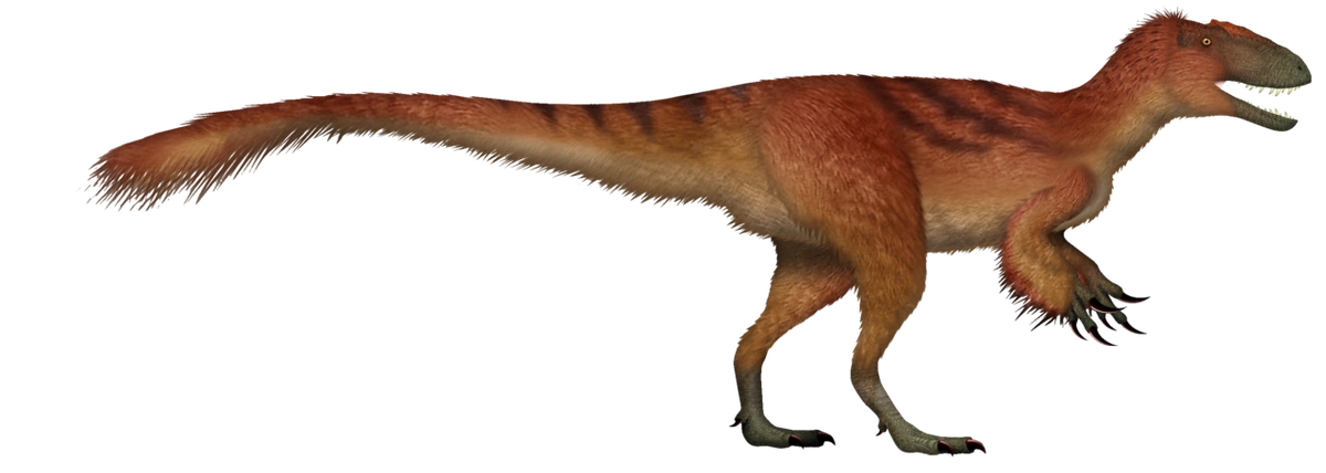 Ilustración paleontológica de Yutyrannus