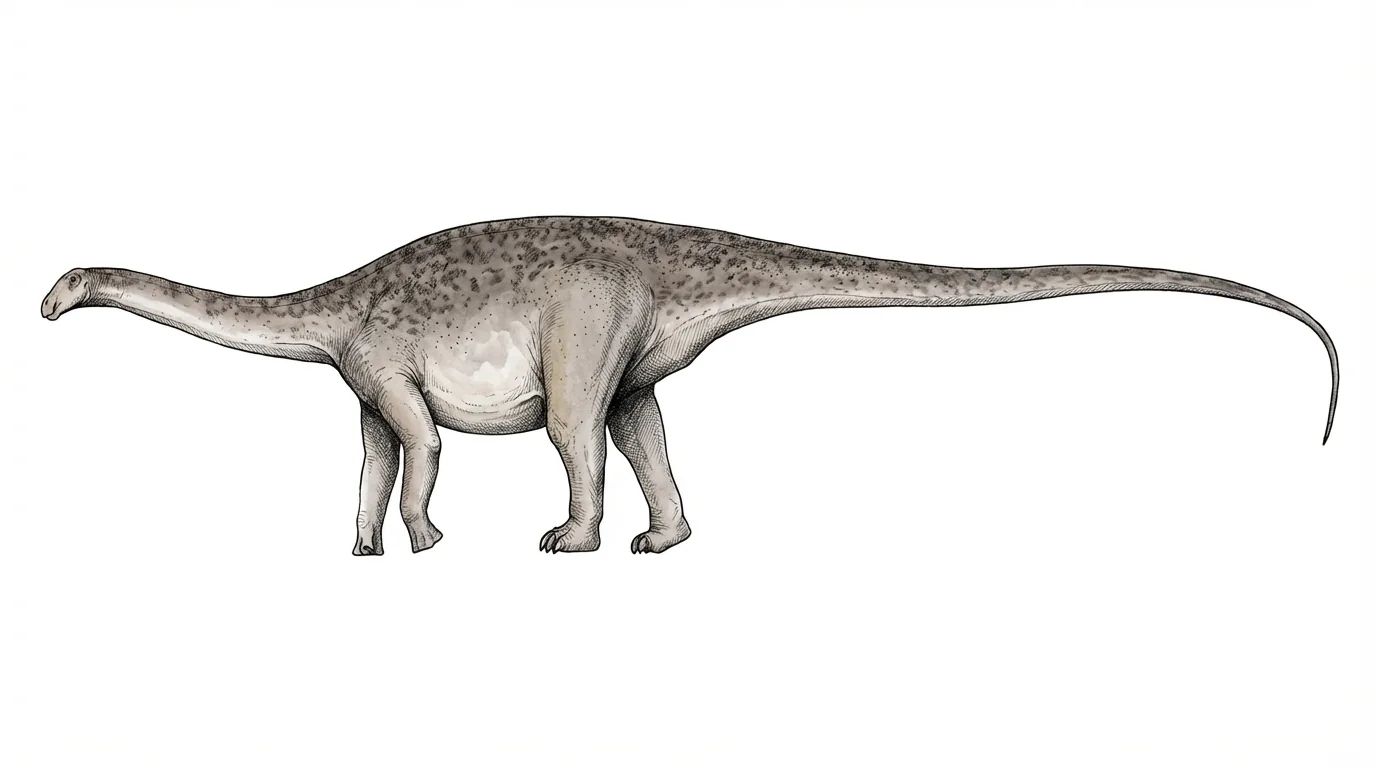 Ilustración paleontológica de Zapalasaurus