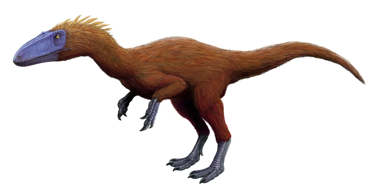 Ilustración paleontológica de Zuolong